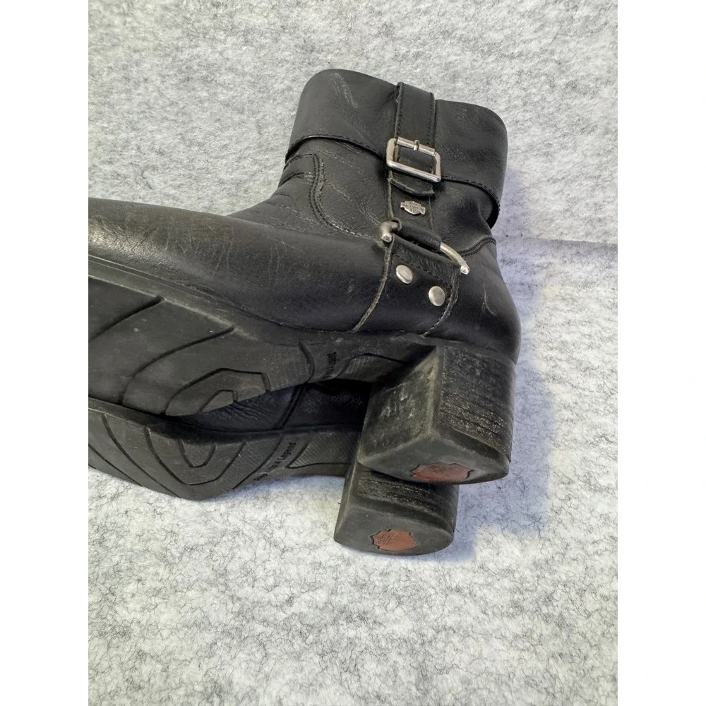 Woman's Harley Davidson Motorcycle Boots Size 7 Summer Winter Black. bag